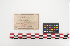 Etikett zu Bronzearmreif (NHMW-PRAE-023703)